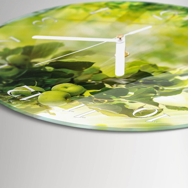 Glas wanduhr Apfelbaum