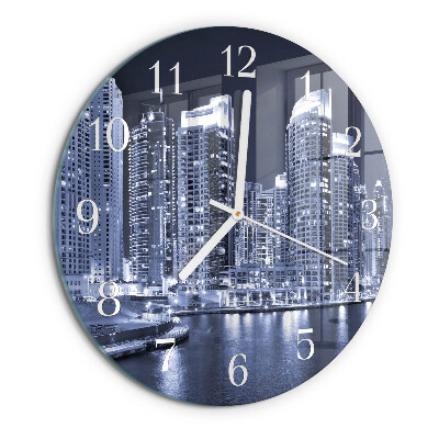 Glas wanduhr Horizont