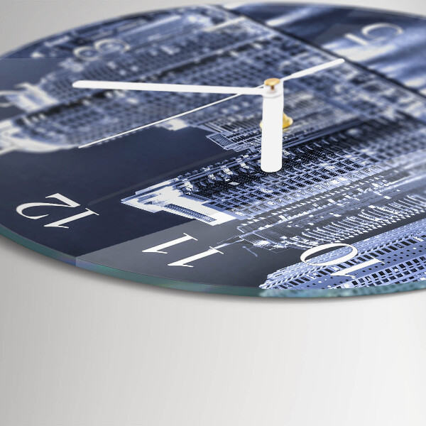Glas wanduhr Horizont