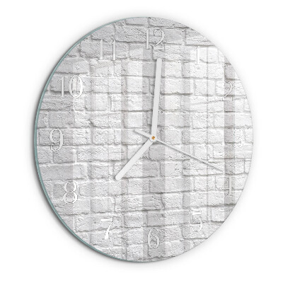 Glas wanduhr Ziegel
