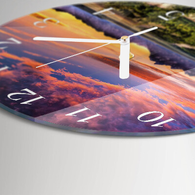 Glas wanduhr Landschaft