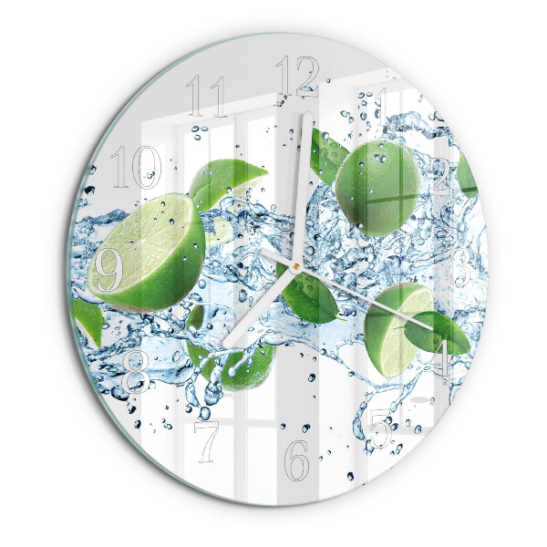 Glas wanduhr Kalziumkarbonat