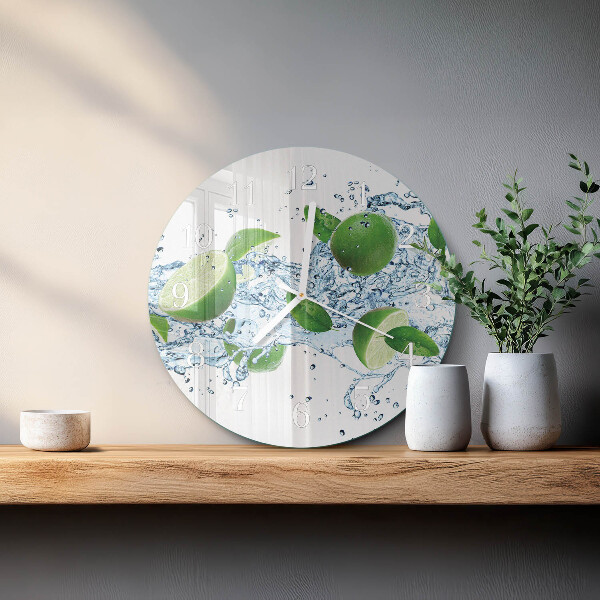 Glas wanduhr Kalziumkarbonat