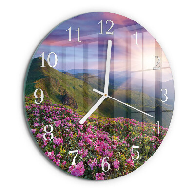 Glas wanduhr Landschaft
