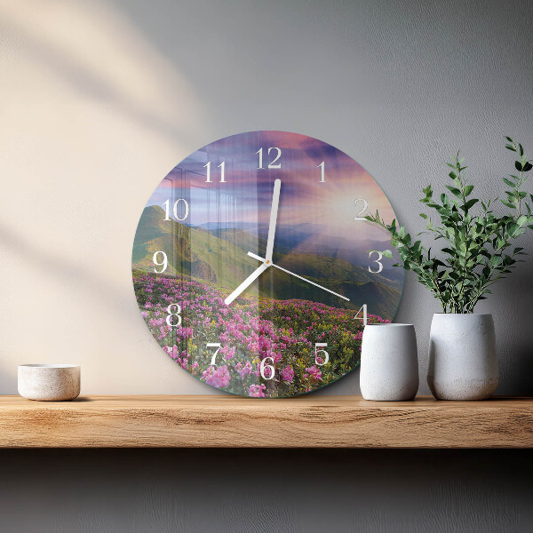Glas wanduhr Landschaft