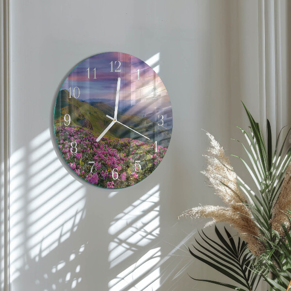 Glas wanduhr Landschaft