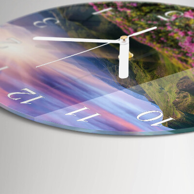 Glas wanduhr Landschaft