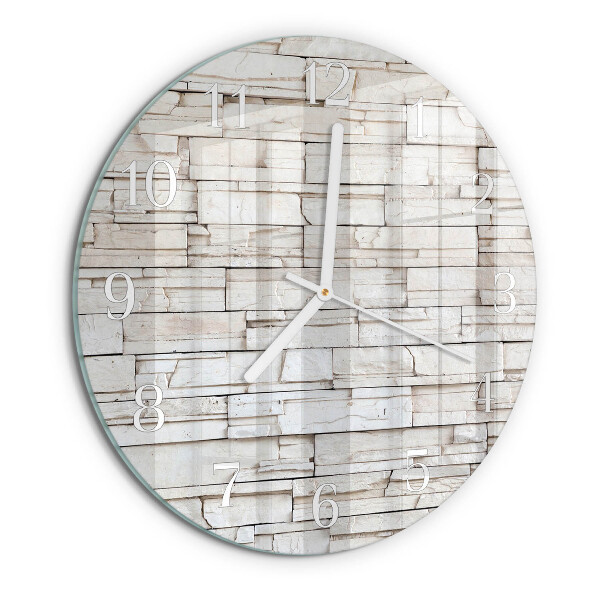 Glas wanduhr Klinker