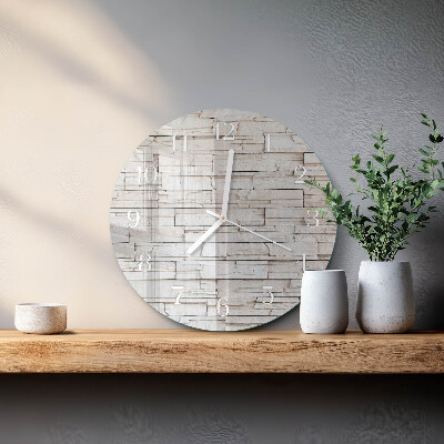 Glas wanduhr Klinker