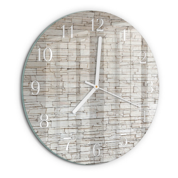 Glas wanduhr Klinker