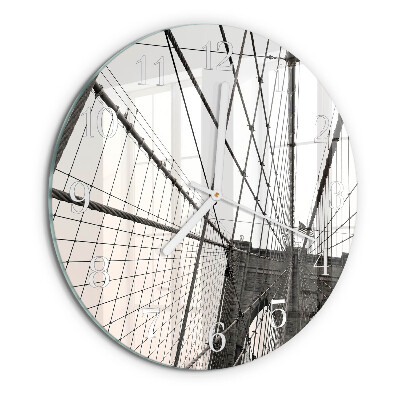 Glas wanduhr Brooklyn Bridge