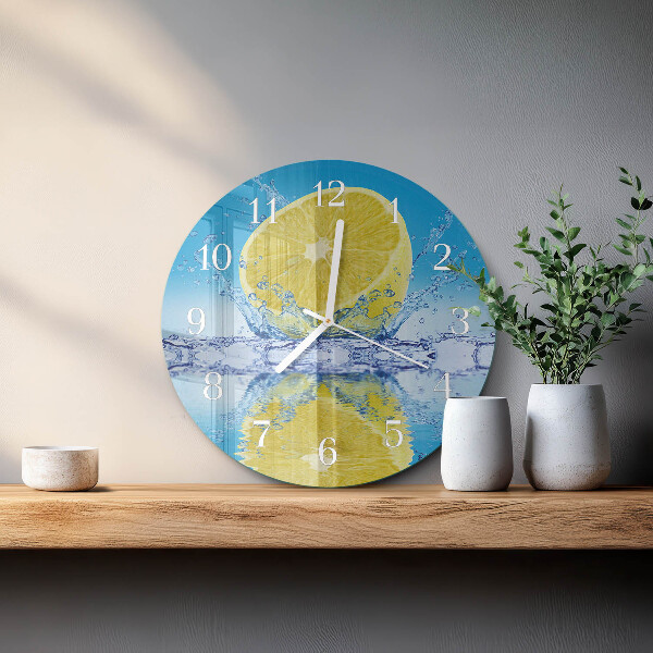 Glas wanduhr Zitronensäure