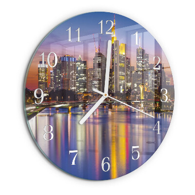 Glas wanduhr Horizont