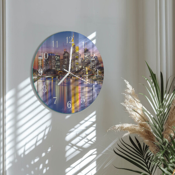 Glas wanduhr Horizont