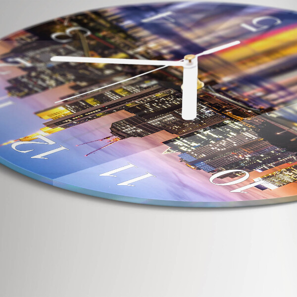 Glas wanduhr Horizont