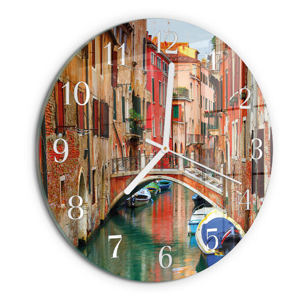 Glas wanduhr Venedig