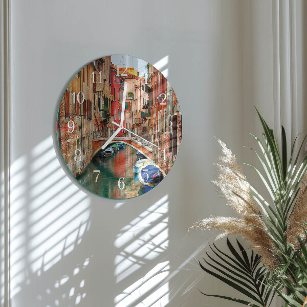 Glas wanduhr Venedig