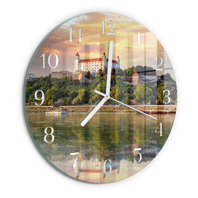 Glas wanduhr Flussburg