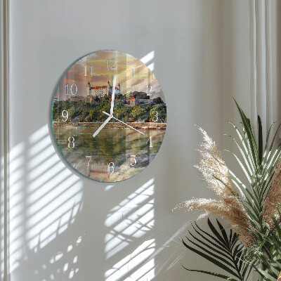 Glas wanduhr Flussburg