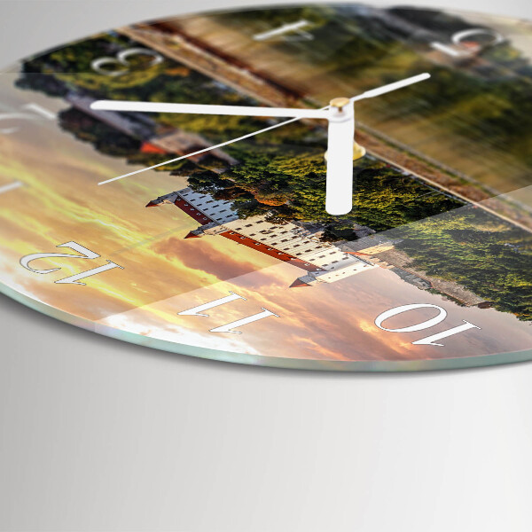 Glas wanduhr Flussburg