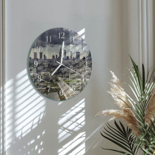 Glas wanduhr Warschau