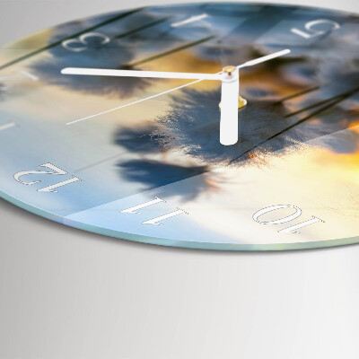 Glas wanduhr Baumwolle