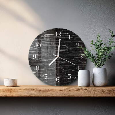 Glas wanduhr Steine