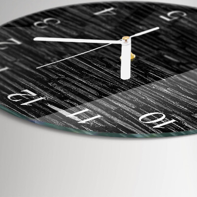 Glas wanduhr Steine