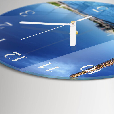 Glas wanduhr Der Himmel von Paris