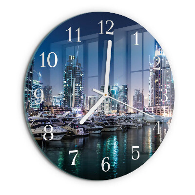 Glas wanduhr Horizont