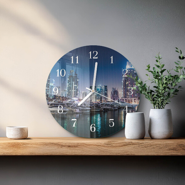 Glas wanduhr Horizont