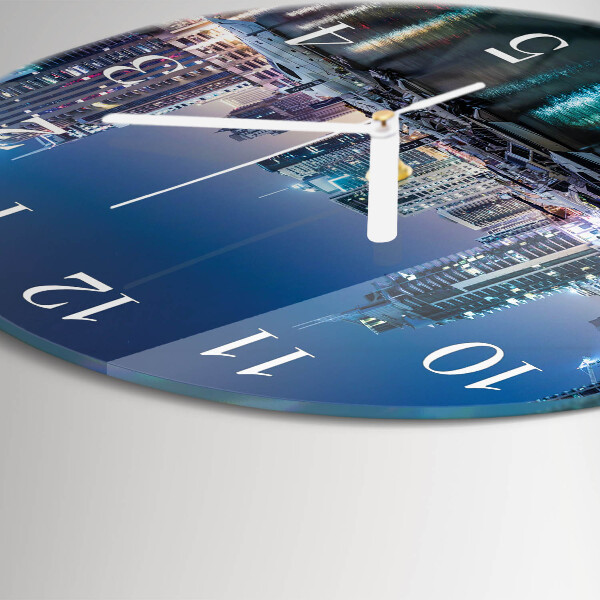 Glas wanduhr Horizont