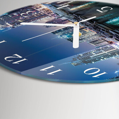 Glas wanduhr Horizont