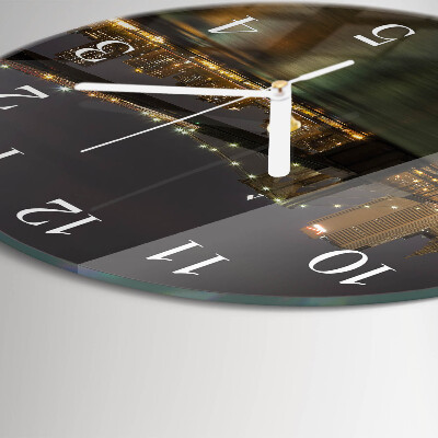 Glas wanduhr Horizont