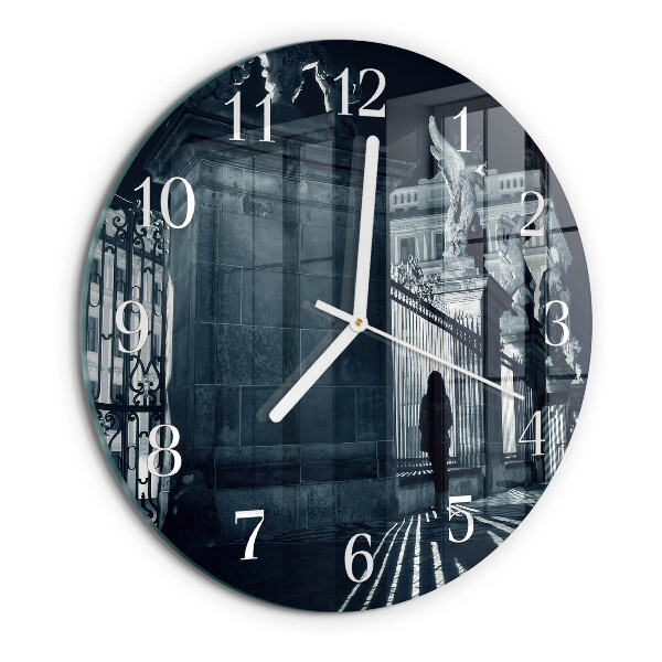 Glas wanduhr Hradschin