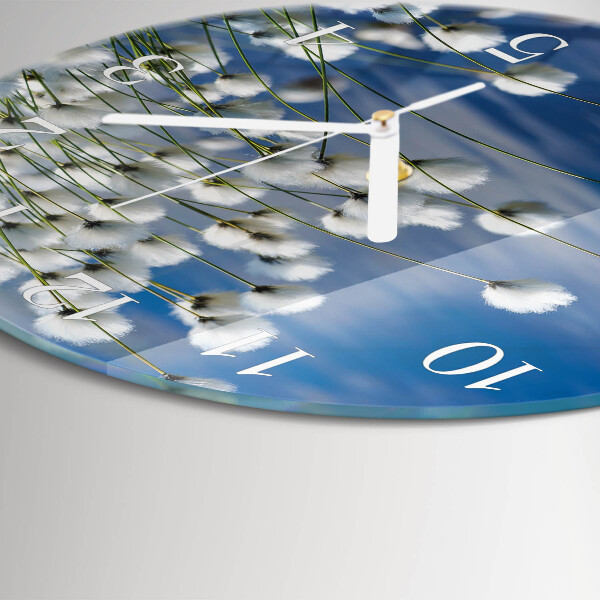 Glas wanduhr Baumwolle
