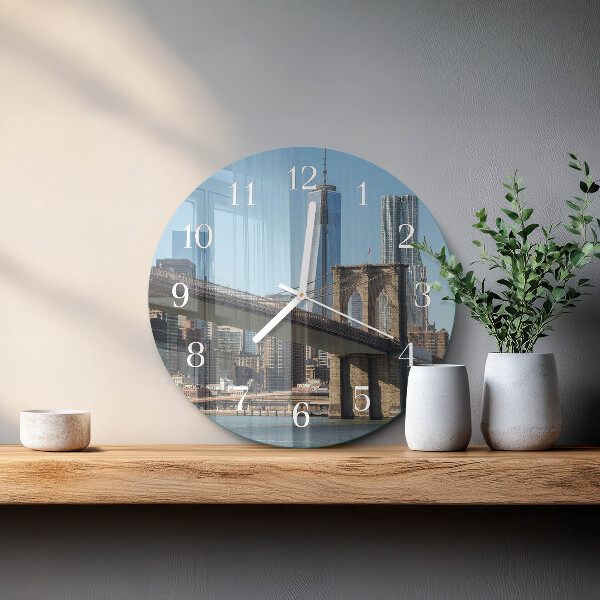 Glas wanduhr Horizont