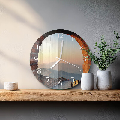Glas wanduhr Chinesische Mauer