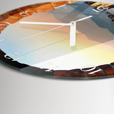 Glas wanduhr Chinesische Mauer