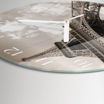 Glas wanduhr Paris