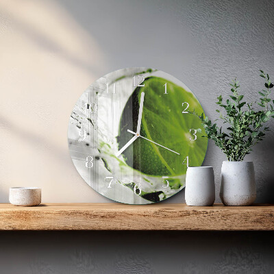 Glas wanduhr Kalziumkarbonat