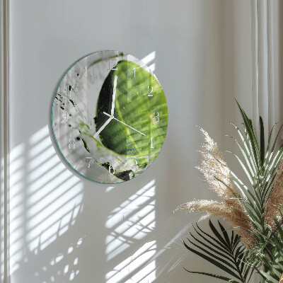 Glas wanduhr Kalziumkarbonat