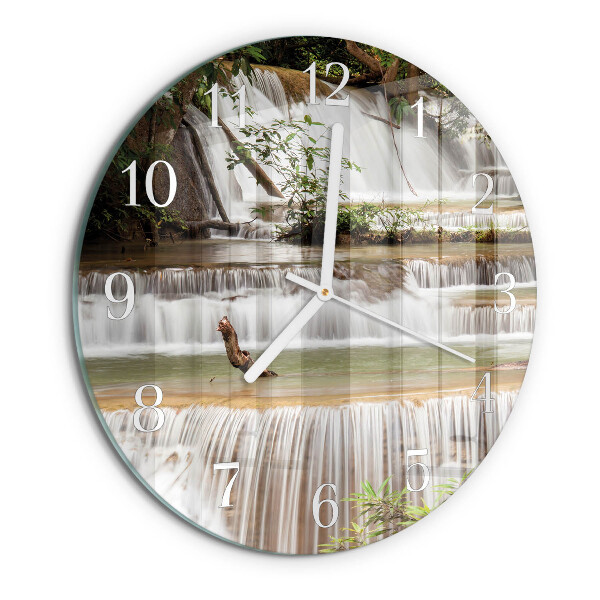 Glas wanduhr Kaskade