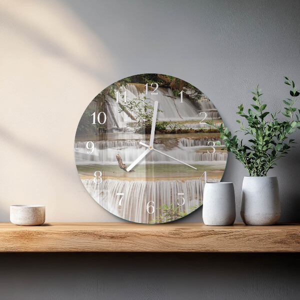 Glas wanduhr Kaskade