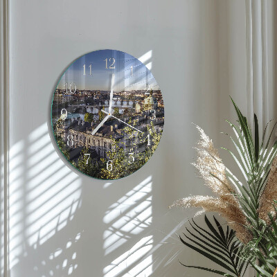 Glas wanduhr Prag