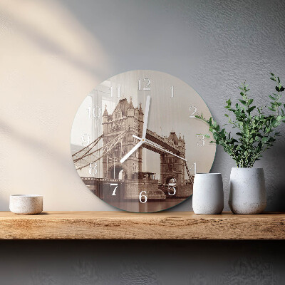 Glas wanduhr Horizont