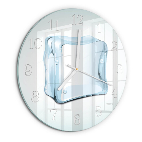 Glas wanduhr Eis