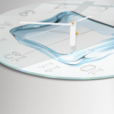 Glas wanduhr Eis