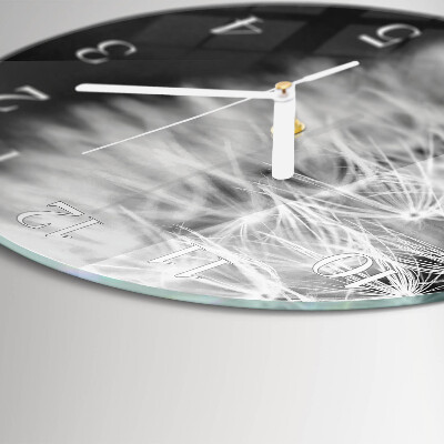 Glas wanduhr Löwenzahn