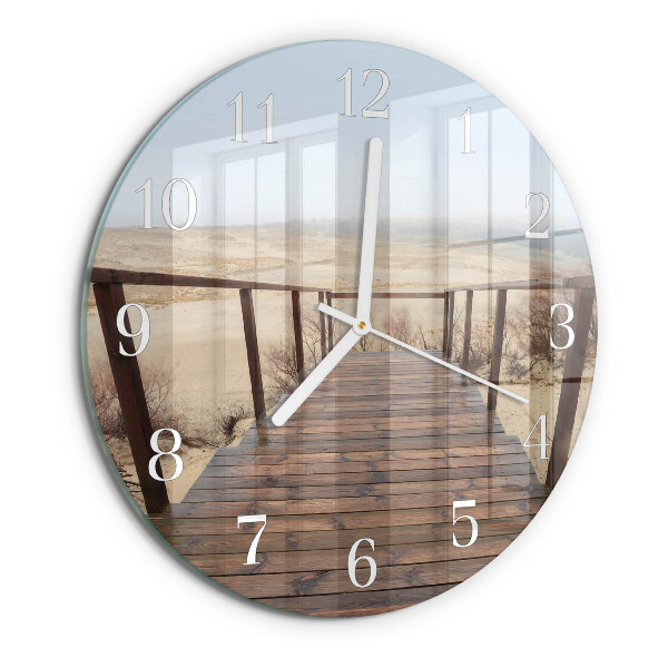 Glas wanduhr Pier